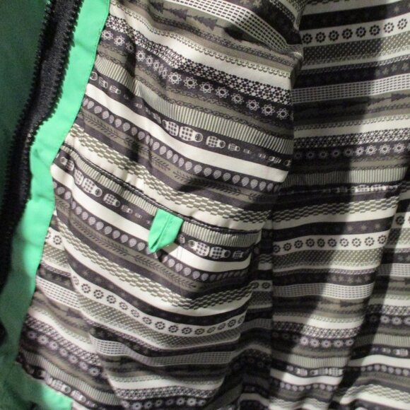 Womens Orage Ski Snow Winter Jacket 3 in 1 Green White Hooded - Picture 8 of 12